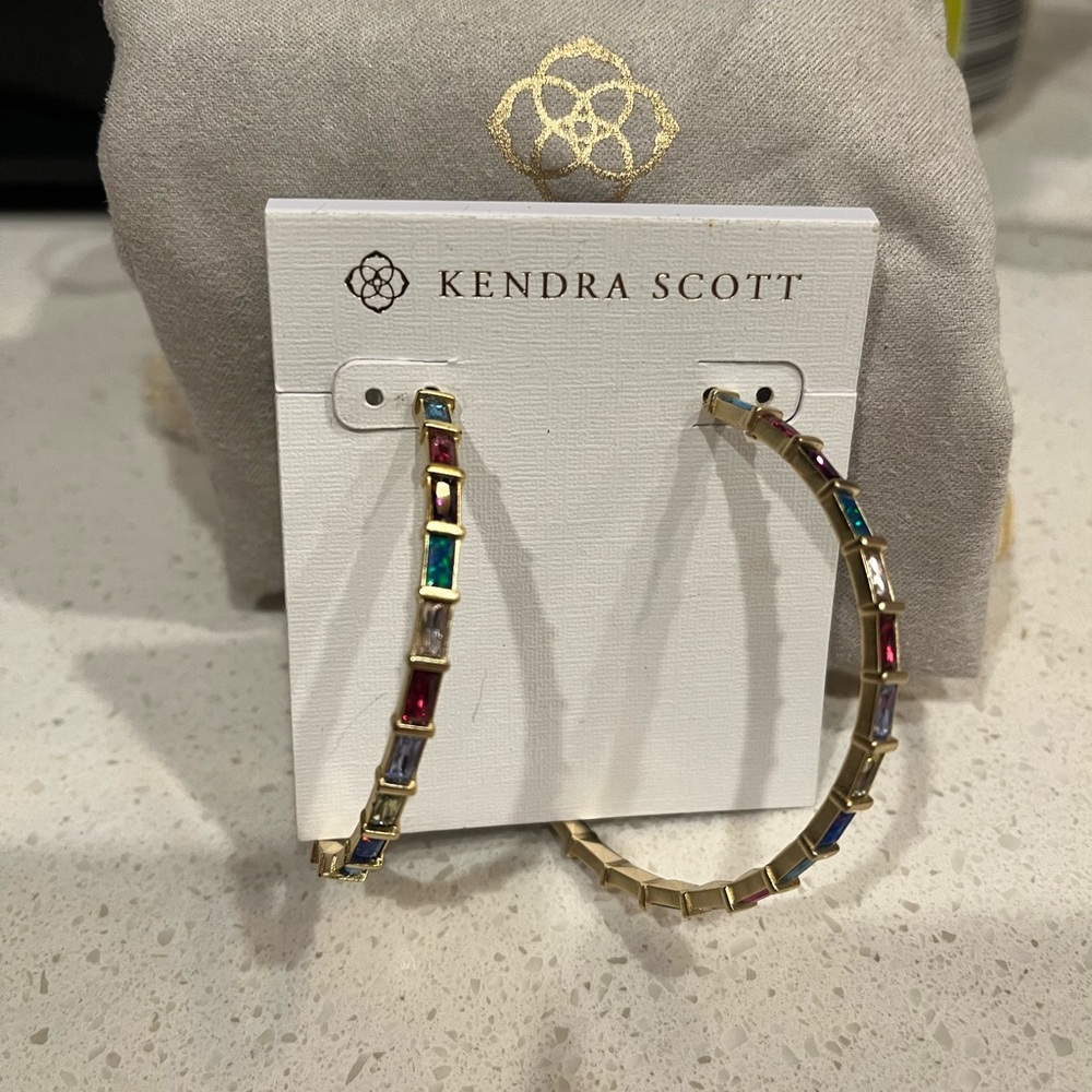 Kendra Scott Rainbow Hoop Earrings